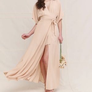 Reformation Winslow champagne dress size xs